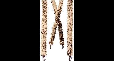 Bretels pailletten Goud