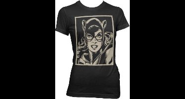 DC Comics Batman Dames Tshirt -2XL- Catwoman Zwart