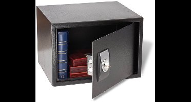 Kluis, Klavent - voorzien van een Sleutelslot - Zwart - afm: 430 x 360 x 295 mm.