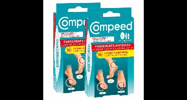 2stuks Compeed® Pleister Blaren – Mixpack – 3-in-1-verpakking