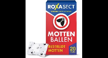 Roxasect Mottenballen - Motten Bestrijden - Insectenbestrijding - 20 stuks