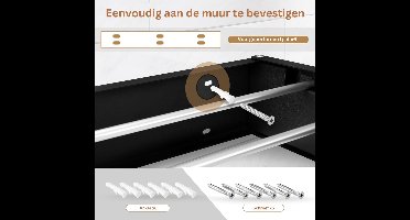 DailySupplies® Wanddroogrek - Droogrek Inklapbaar - Wasrek - Droogtoren - Droogrekken - Zwart