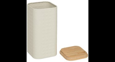 5Five Sensia Messenblok met 4 messen en schaar - 12x12x36cm - Beige