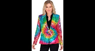 Pailletten Blazer Hippie Fun Circles Vrouw