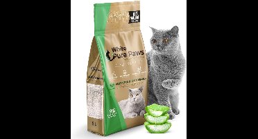 White Pure Paws Kattenbakvulling - Bentoniet - Aloë vera - 5L