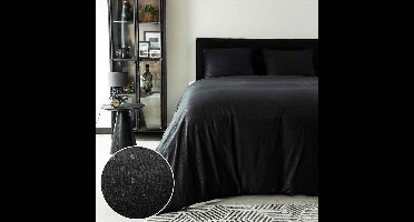Dotty Zwart Dekbedovertrek