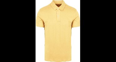 King Essentials The James Poloshirt Geel - Maat XL - Heren - Polo shirt Heren met Korte mouw