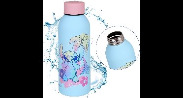 DISNEY Stitch Stalen blauwe thermische fles, fles 500ml