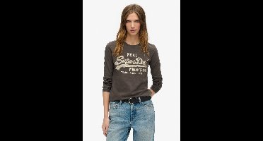 Superdry - Vintage top met versierd logo - Dames