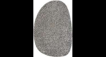 Rugsman Livorno Pebble 7131 Vloerkleed - 200 x 290 cm - Taupe - Organisch - Polyester, Polypropylene - Eetkamer, Woonkamer - Effen - Modern