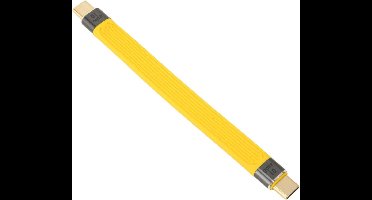 USB C naar USB C-kabel 5.3in 100W 5A Snel Opladen Lange Man-op-Man Zachte FPC Kabel 10Gbp - Type C naar Type C Kabel voor Laptops Tabletten Docking .