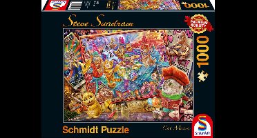 Schmidt puzzel Legpuzzel 1 stuk(s) Kunst katten poezen poes 1000 stukjes