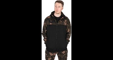 Fox LW Black / Camo Split Zip Hoody Small
