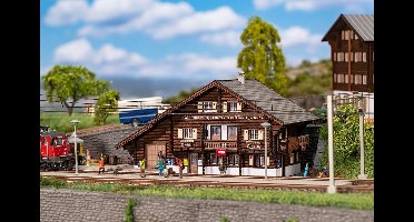 Faller - 1/160 TREINSTATION LITZIRUTI (11/24) * - modelbouwsets, hobbybouwspeelgoed voor kinderen, modelverf en accessoires