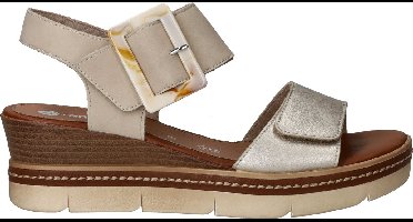 Remonte Leren Dames Sandalen - Beige - 40
