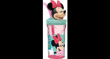 Beker met Rietje Minnie Mouse CZ11337 Roze 360 ml 3D