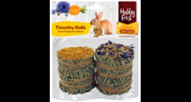 HobbyFirst Hope Farms Timothy Rolls Gouds- & Korenbloem - 4 x 200 gr - Voordeelverpakking