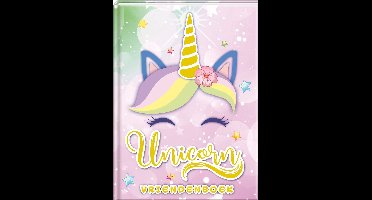 Unicorn vriendenboekje - Hardcover Met Glitter - 64 bladzijden
