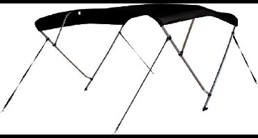Talamex Bimini Top 3-Boogs Deluxe  Zwart, Afmeting: Breedte 170 - 183 cm