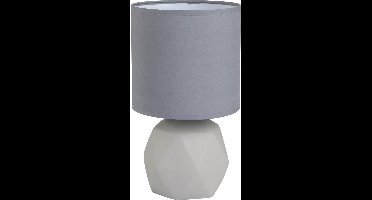 REALITY PIKE - Tafellamp - Betonkleurig - excl. 1x E14 28 W - Snoerschakelaar