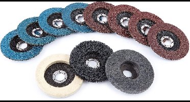 HBM 11 Delige Slijp / Schuur en Polijstset voor op de Haakse Slijper