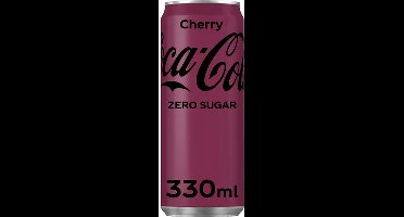 Coca-Cola Cherry Zero - suikervrije cola met kersensmaak - 24x33 cl