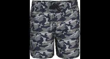 Pierre Cardin - Heren Zwembroeken Camo Swim Short - Grijs - Maat L