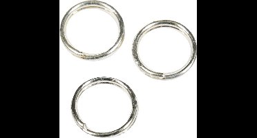 Splitring, d 5 mm, verzilverd, 30 stuk/ 1 doos