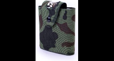 Drinkflesje roestvrijstaal in camouflagetasje 177 ml.