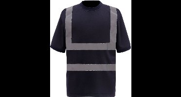 Yoko Signalisatie T-shirt met korte mouwen YHVJ410 - Navy - XL