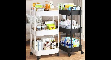 Keukenkast - Magnetronkast Keuken - Trolley op Wieltjes
