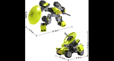 Bouwset Transformeer Robot / Ruimtewagen - 90dlg