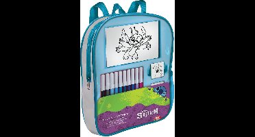 Multiprint Stitch rugzak kleurset met stempels en viltstiften voor kinderen.