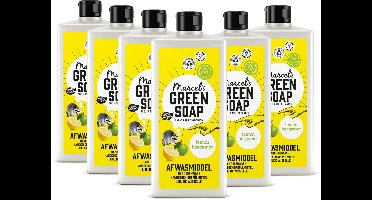 Marcel's Green Soap Afwasmiddel - Citroen & Bergamot - 6 x 500ml
