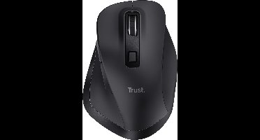 Trust Fyda - Draadloze Muis met USB-ontvanger & Bluetooth - Comfortabele grip - Oplaadbaar - Zwart