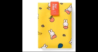 Boc’n’Roll Nijntje - Herbruikbaar Boterhamzakje en Snackverpakking - Sluiting met klittenband - BPA-vrij - Waterdichte binnenlaag - Wasbaar tot 60°C