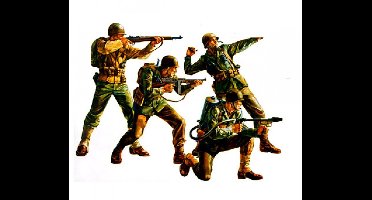 Tamiya Modelbouwpakket Militaire voertuigen - 35013 Figuren-Set US Army Infantry with 4 Figures Plastic - 1:35 - Modelbouw