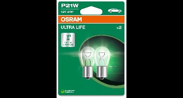 Osram Ultra Life BA15s / P21W 7506ULT set
