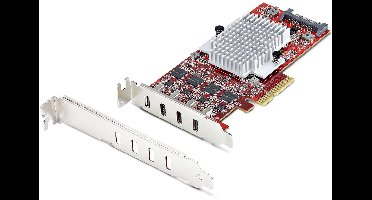 StarTech.com 4-Port USB-C PCIe Kaart, USB 3.2 10Gbps, USB Type-C PCI Express Uitbreidingskaart, 4x Onafhankelijke USB Controllers, Windows/Linux/macOS, TAA-Compliant