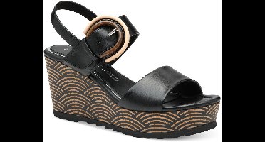 Marco Tozzi Dames Sandaal 2-28306-44 001 F-breedte Maat: 40 EU