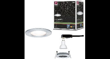LED-inbouwlamp Nova star IP44 rond 78mm GU10 6,5W 460lm 230V 2700K Alu gedraaid