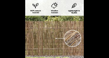 vidaXL - Tuinhek - Naturel