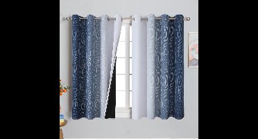 Boraboi® Thermische Ombre Verduisteringsgordijnen met Energie- en Geluidsisolatie voor Huisdecoratie