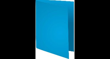 Exacompta 5x SUPER 160 - Pak van 100 dossiermappen 160g/m2- 24x32 cm voor A4. - Fel blauw - 340010E