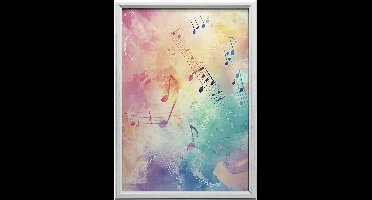 Vreugde Melodie Poster Voor Muur In Houten Lijst 30X40 Cm