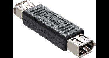 FireWire 400 koppelstuk met 6-pins (v) - 6-pins (v) connectoren / zwart