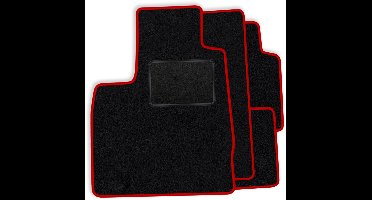Set veloursmatten geschikt voor Citroen XM 1989-2000 - rode afwerking