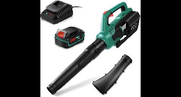 Bladblazers met Accu - Bladzuiger - Zwart met Groen