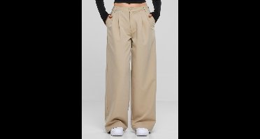 Urban Classics - Ultra Wide Pleat-Front Wijde broek - Taille, 30 inch - Beige
