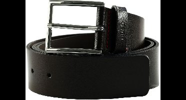 HUGO Leren Riem Giaspo Sz40 Belt W120 Dark Brown Donkerbruin